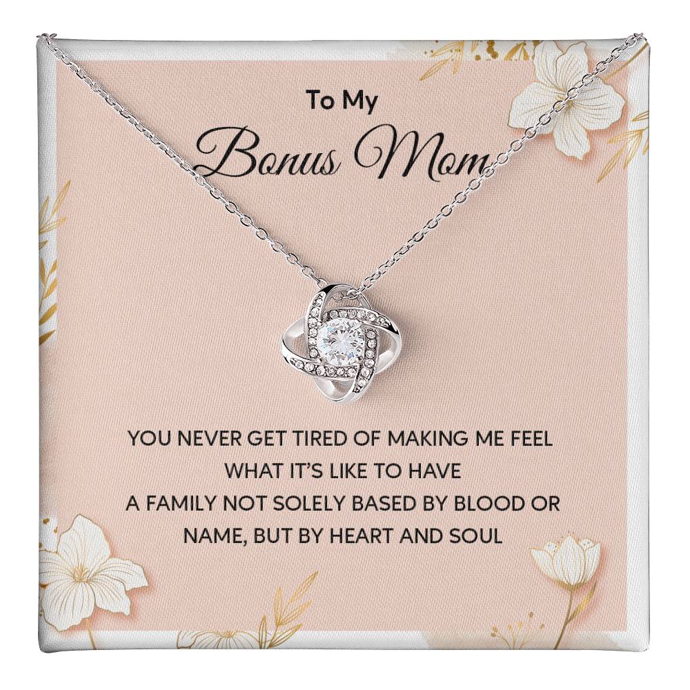 Bonus Mom Necklace Gift With Message Card