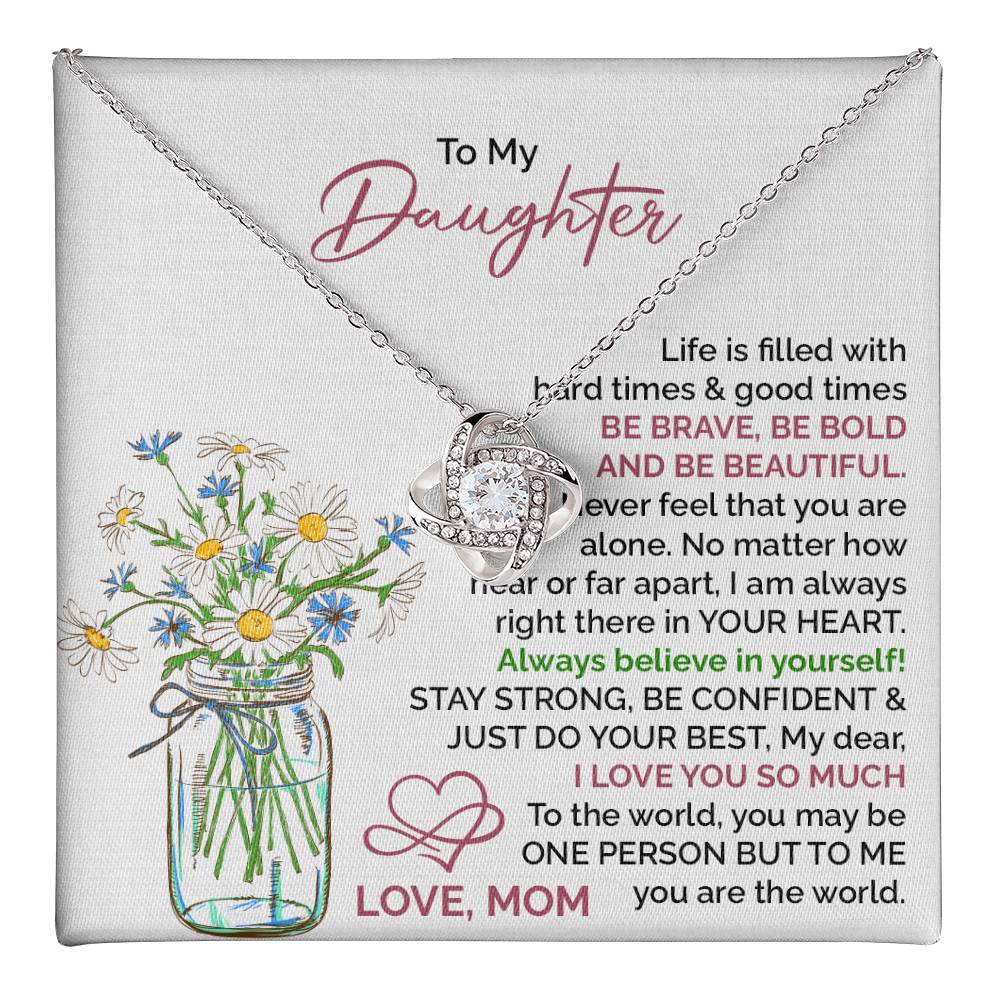 Daughter Gift from Mom – Stay Strong Inspirational Jewelry
