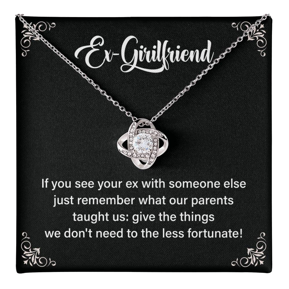 Funny Necklace Gift for Ex-Girlfriend with Card Box