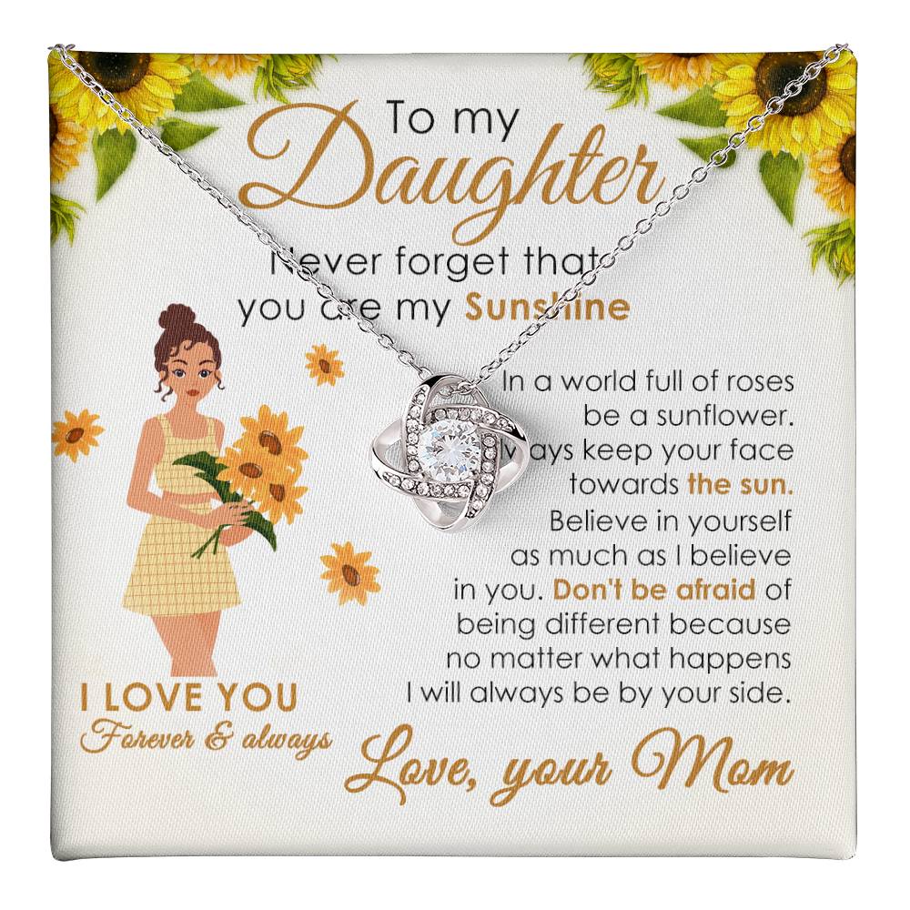 To My Daughter Sunshine Gift from Mom with Message Card