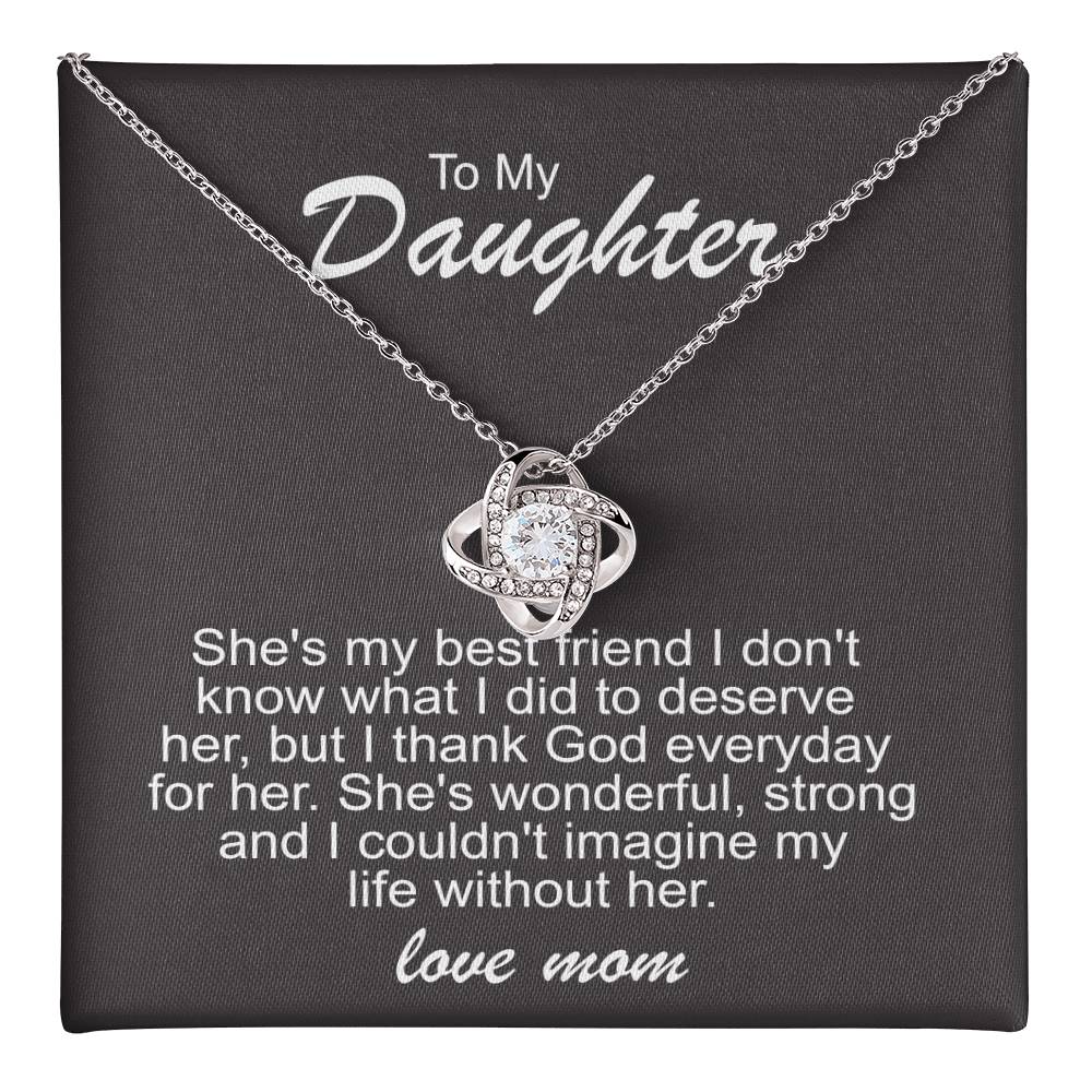 Daughter Necklace from Mom – Strong & Loved Gift
