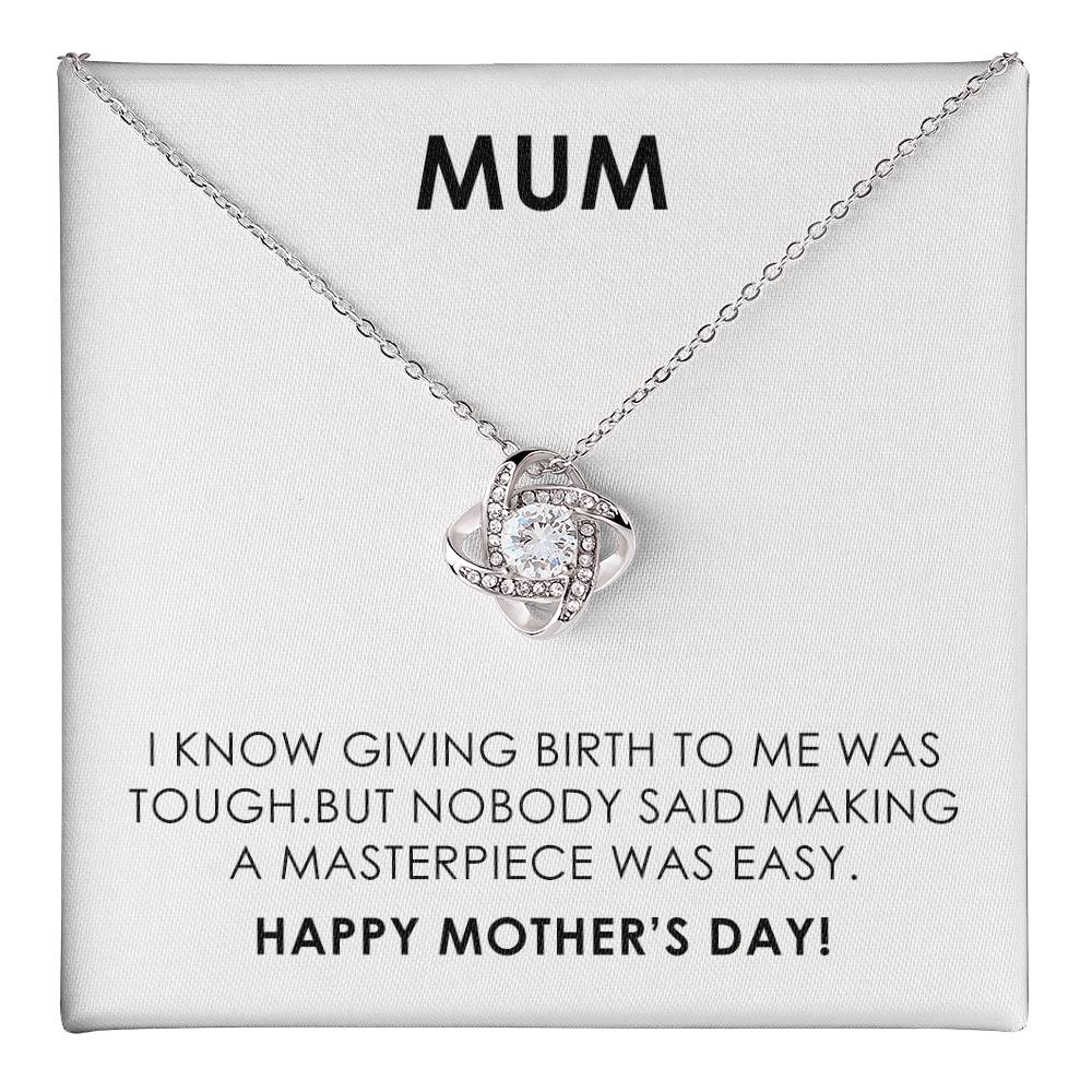 Funny Mother's Day Gift for Mum with Necklace and Humorous Message Card