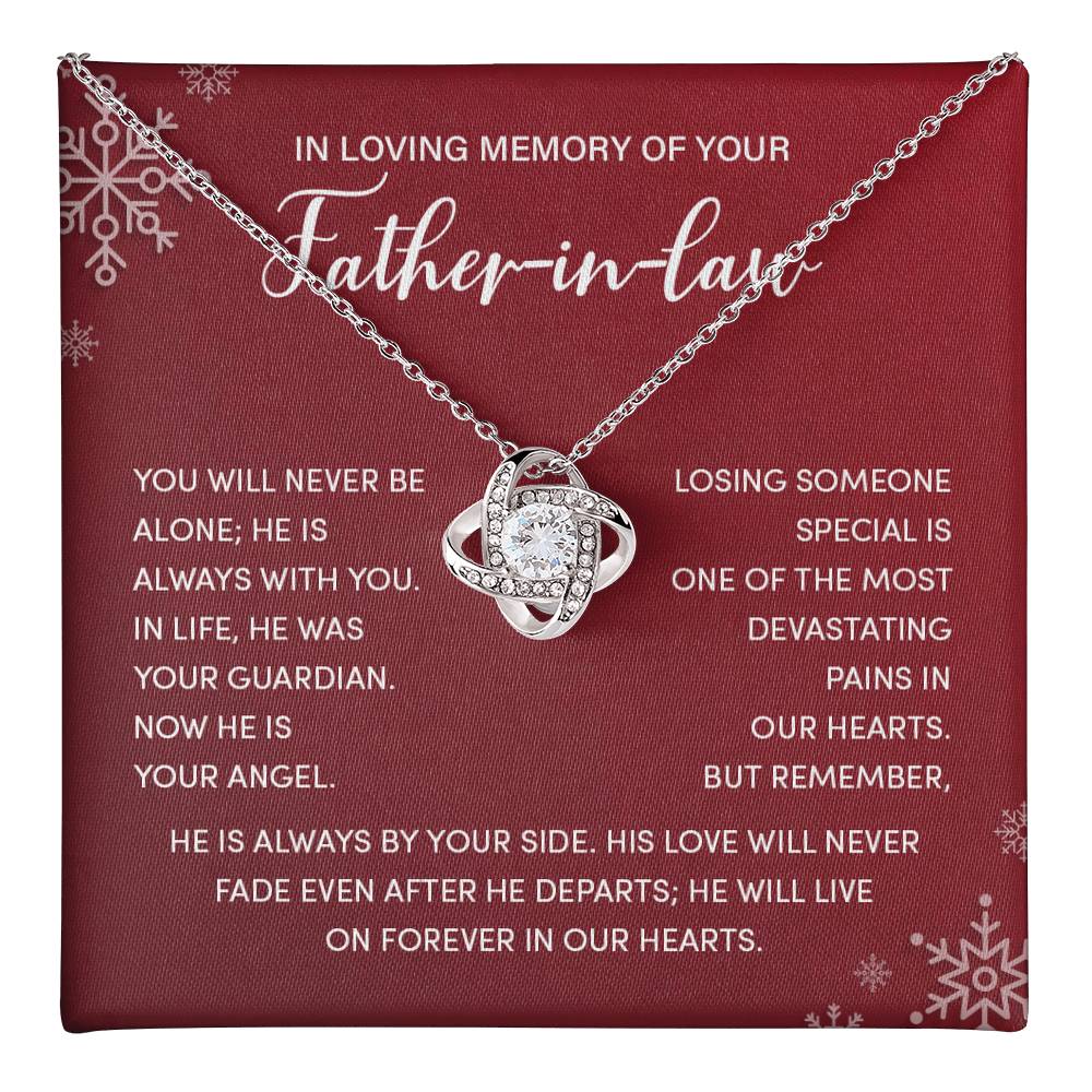 Christmas Memorial Necklace for Father-in-Law