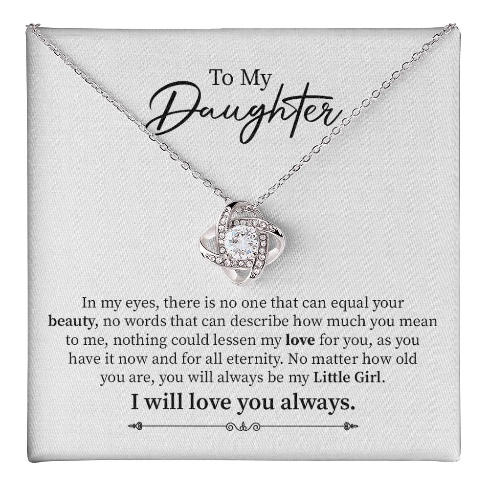Daughter Necklace from Mom with Sentimental Card Gift