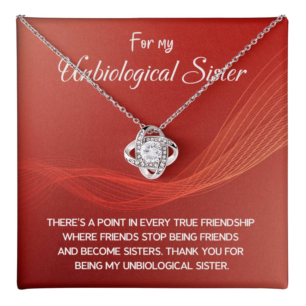 Best Friend Necklace Gift – For My Unbiological Sister