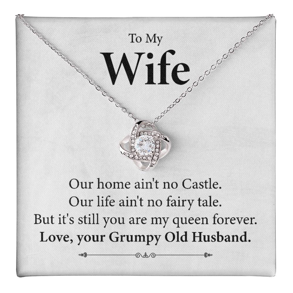 To My Wife Necklace Gift From Grumpy Husband