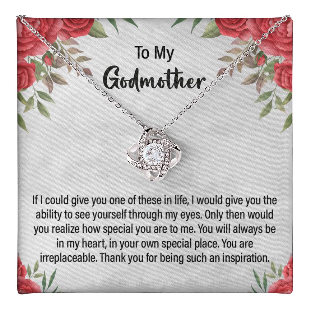 Godmother Necklace Gift with Heartfelt Message Card