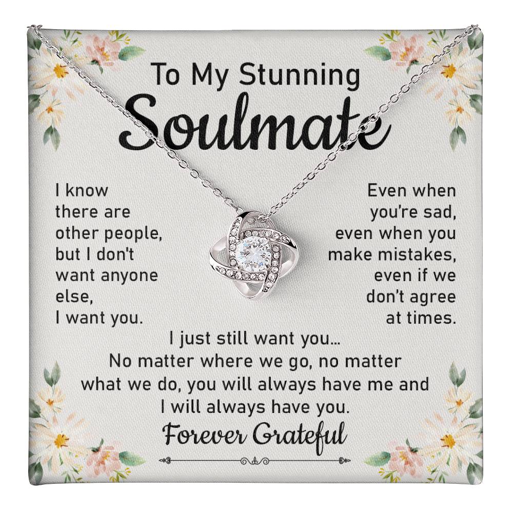 Soulmate Necklace with Emotional Forever Message