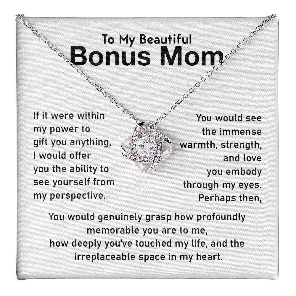 Bonus Mom Jewelry Gift With Emotional Message Card