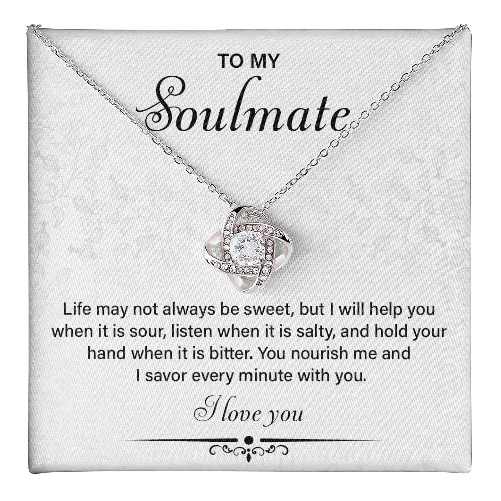 Soulmate Necklace Gift for Her – Card & Gift Box