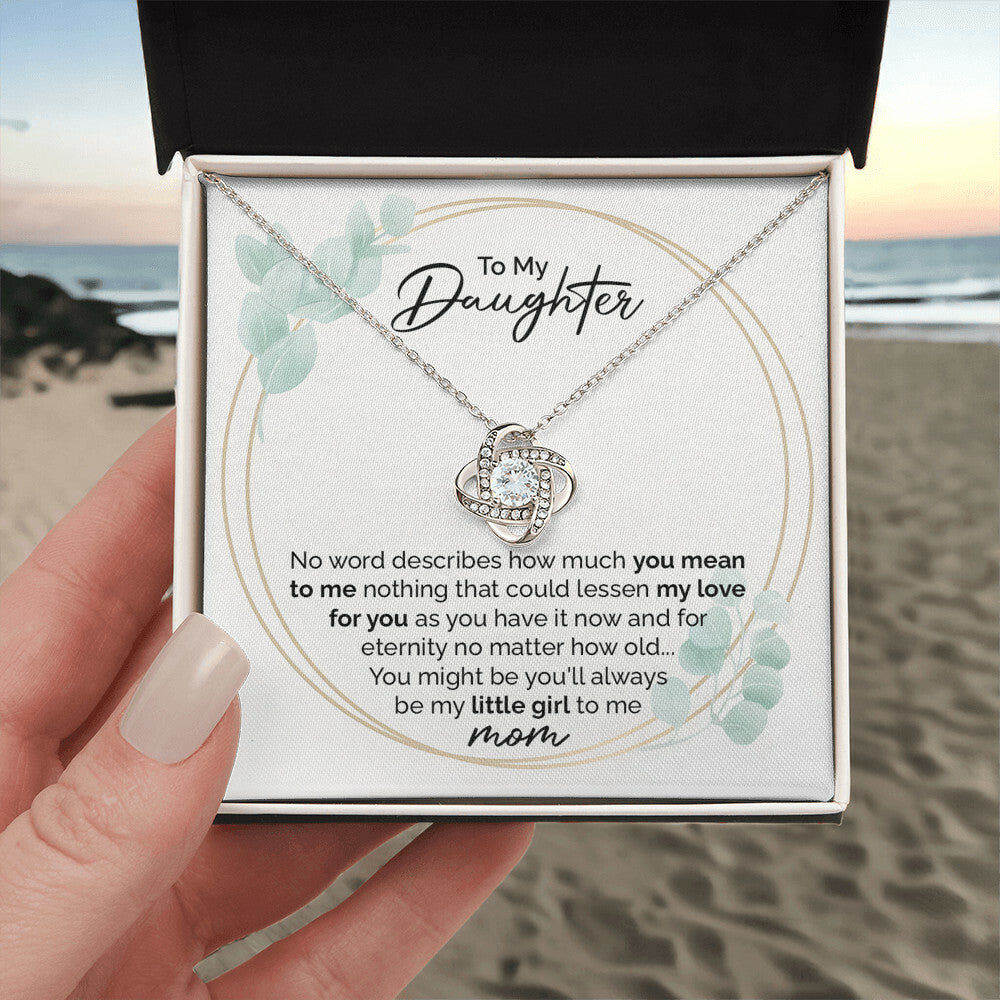 Daughter Necklace Gift from Mom with Sentimental Card