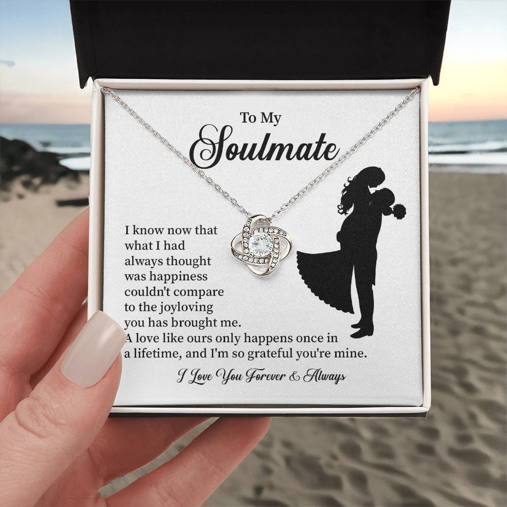 Soulmate Necklace – Gift for Wife or Girlfriend with Romantic Message
