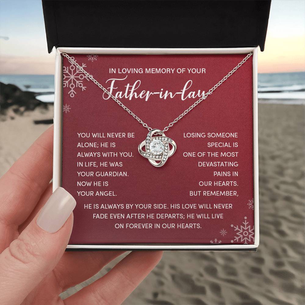Christmas Memorial Necklace for Father-in-Law