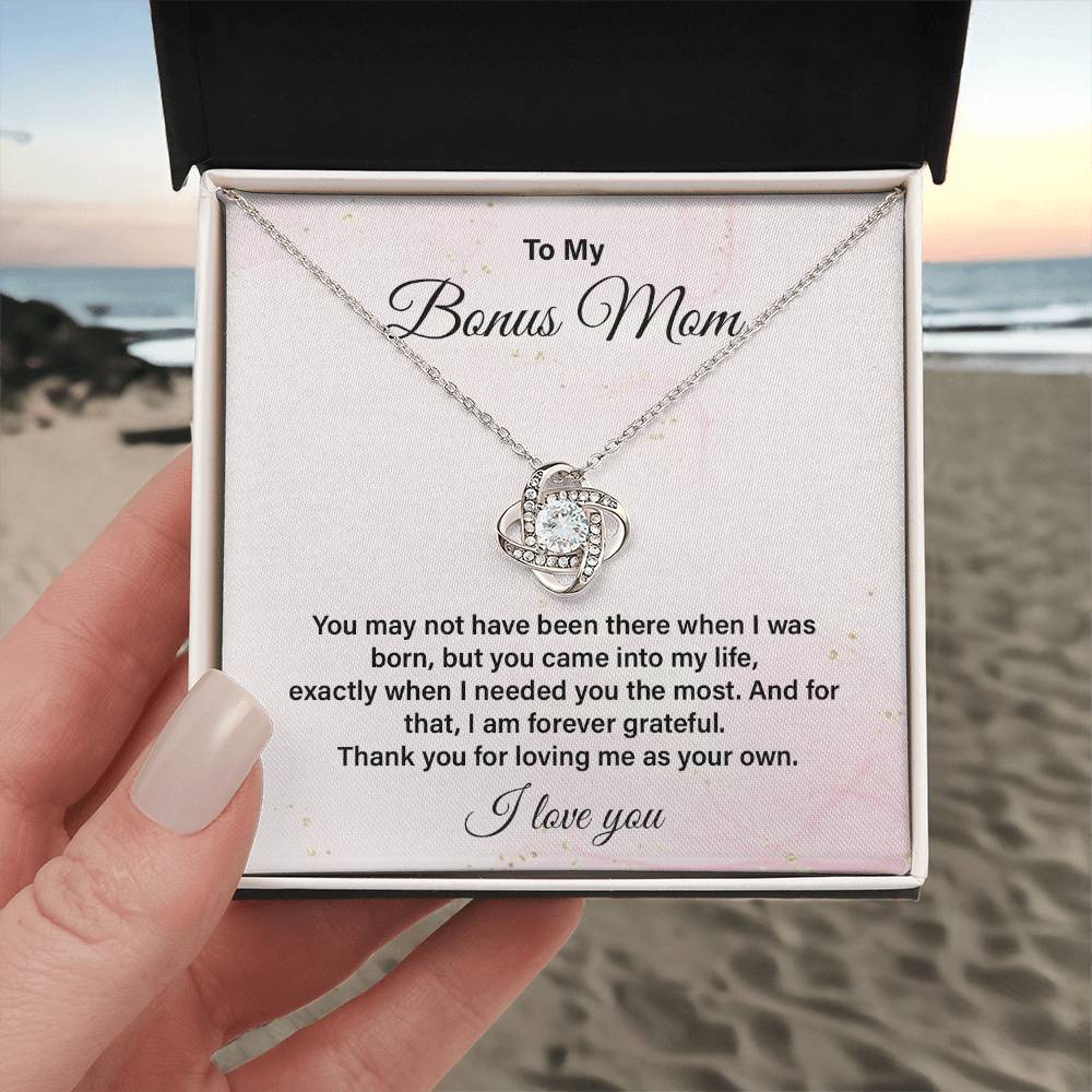 Bonus Mom Necklace Gift from Stepchild with Message