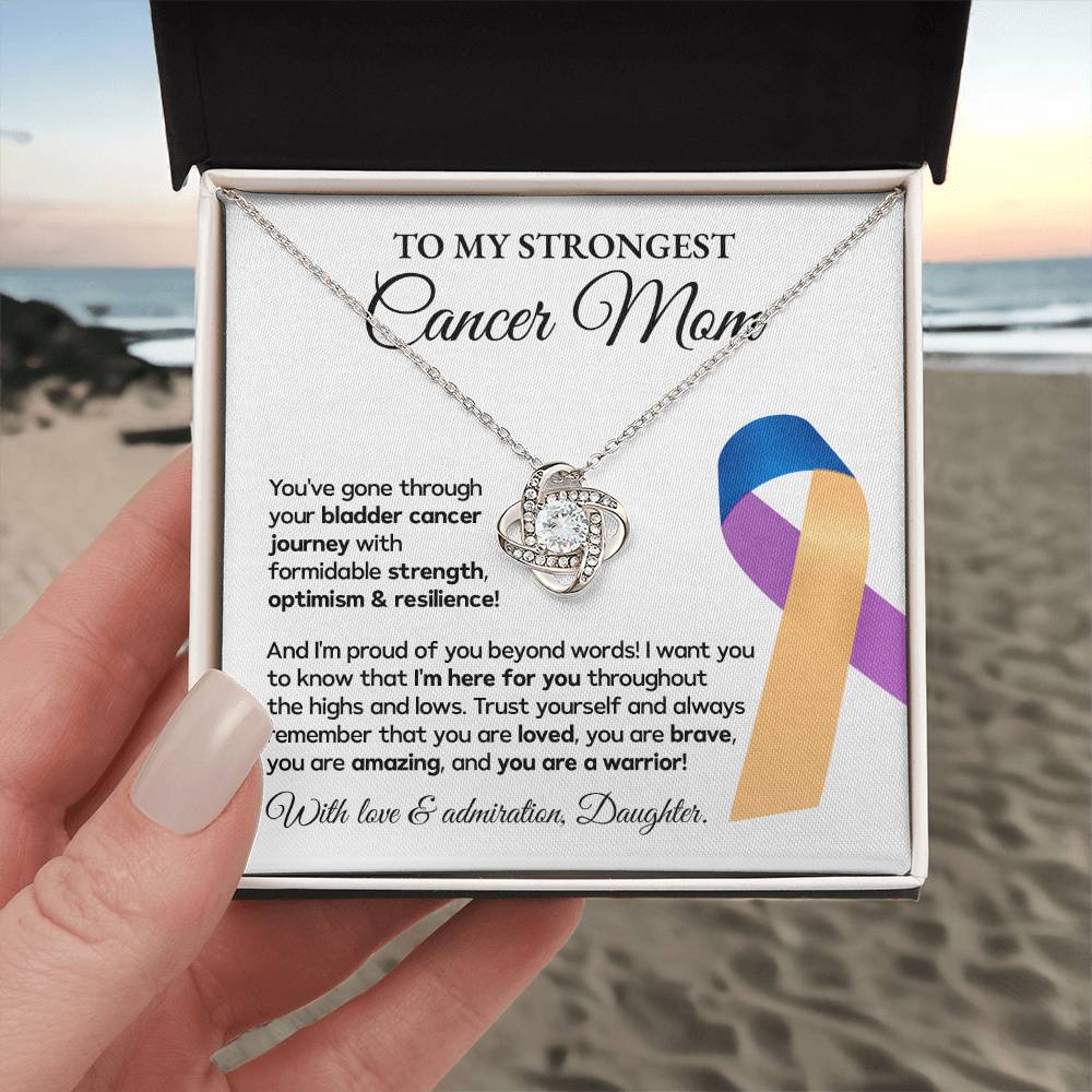 Bladder Cancer Mom Necklace Gift from Daughter