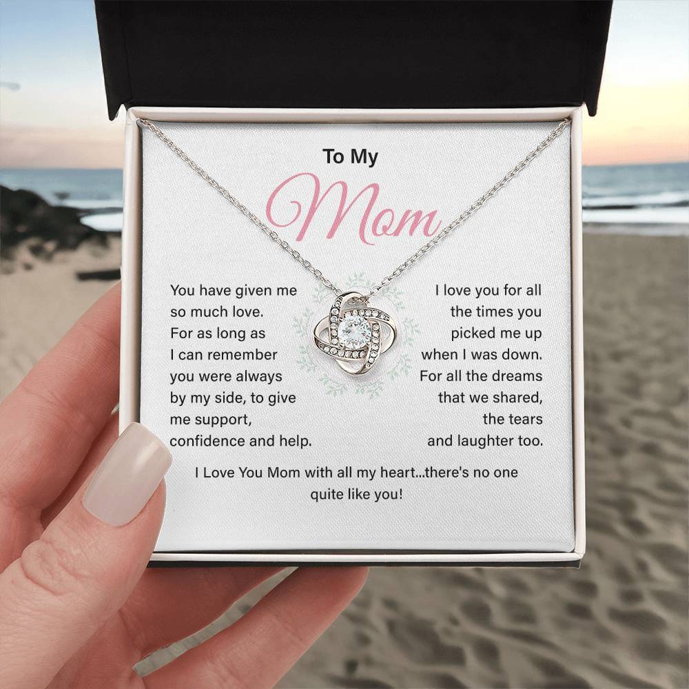 Mom Necklace Gift From Child With Heartfelt Message Card