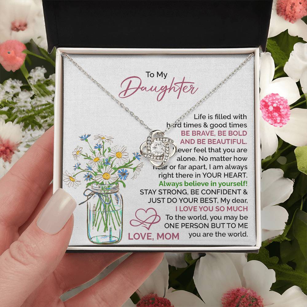 Daughter Gift from Mom – Stay Strong Inspirational Jewelry