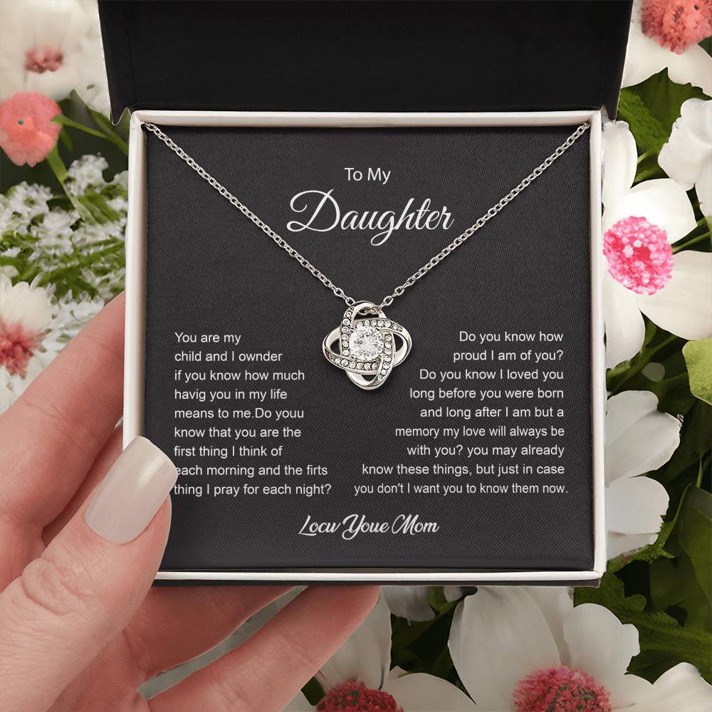 Heartfelt Message Necklace for Daughter from Mom