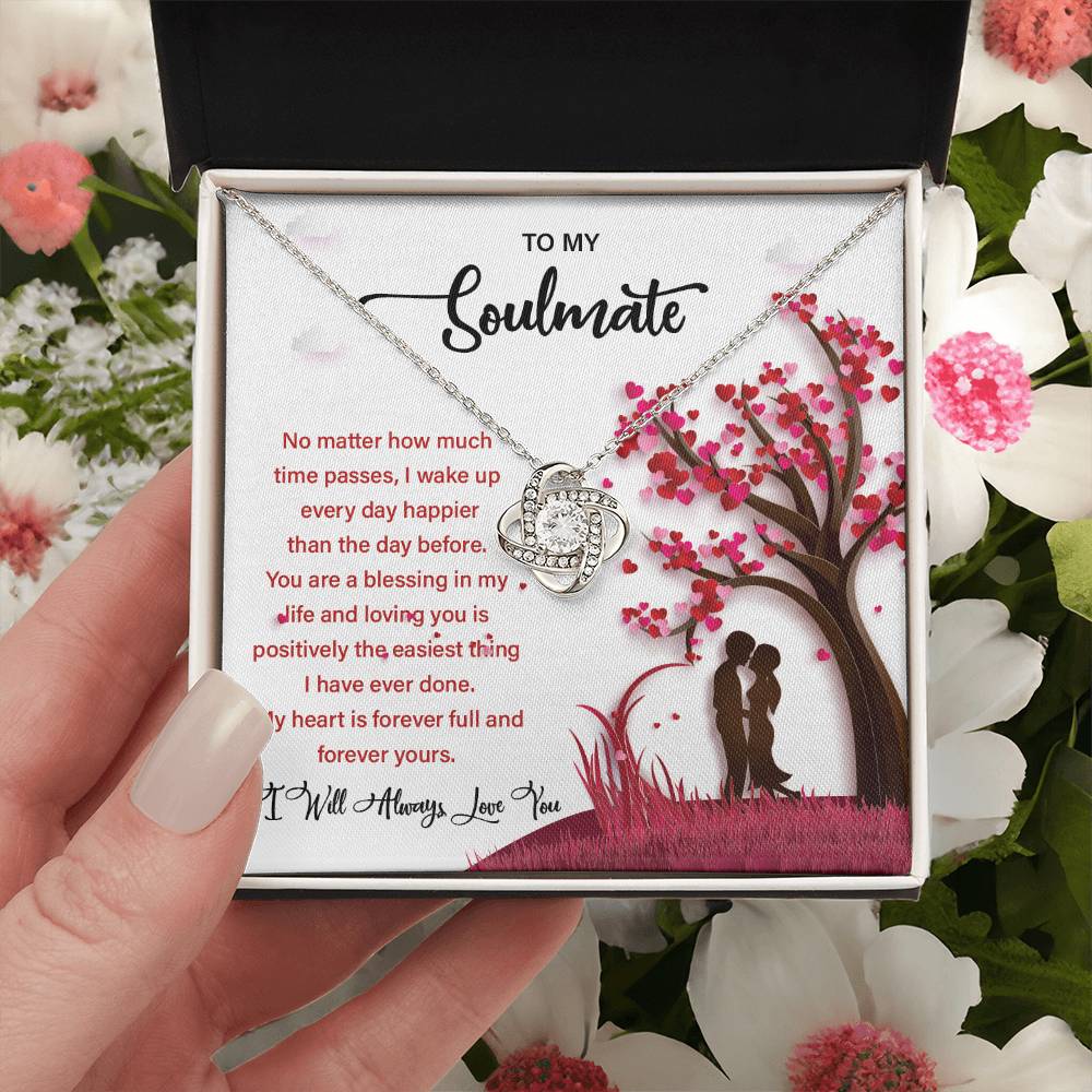 Soulmate Gift Necklace for Her – Message Card Box