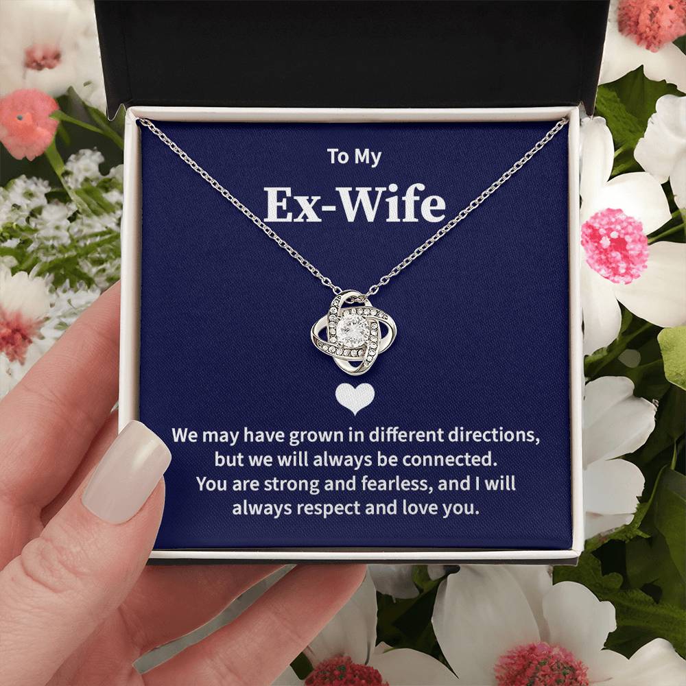Ex-Wife Necklace Gift from Ex-Husband with Card