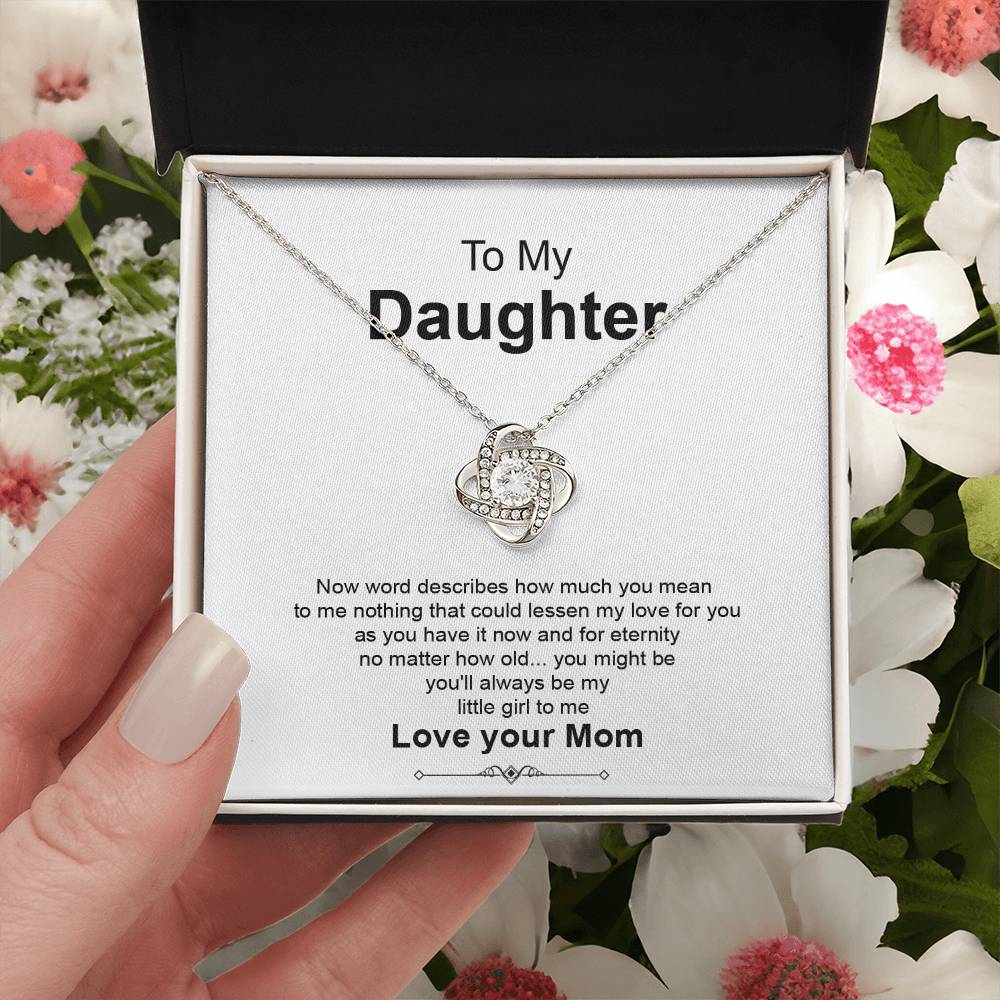 Daughter Necklace Gift from Mom With Love Keepsake
