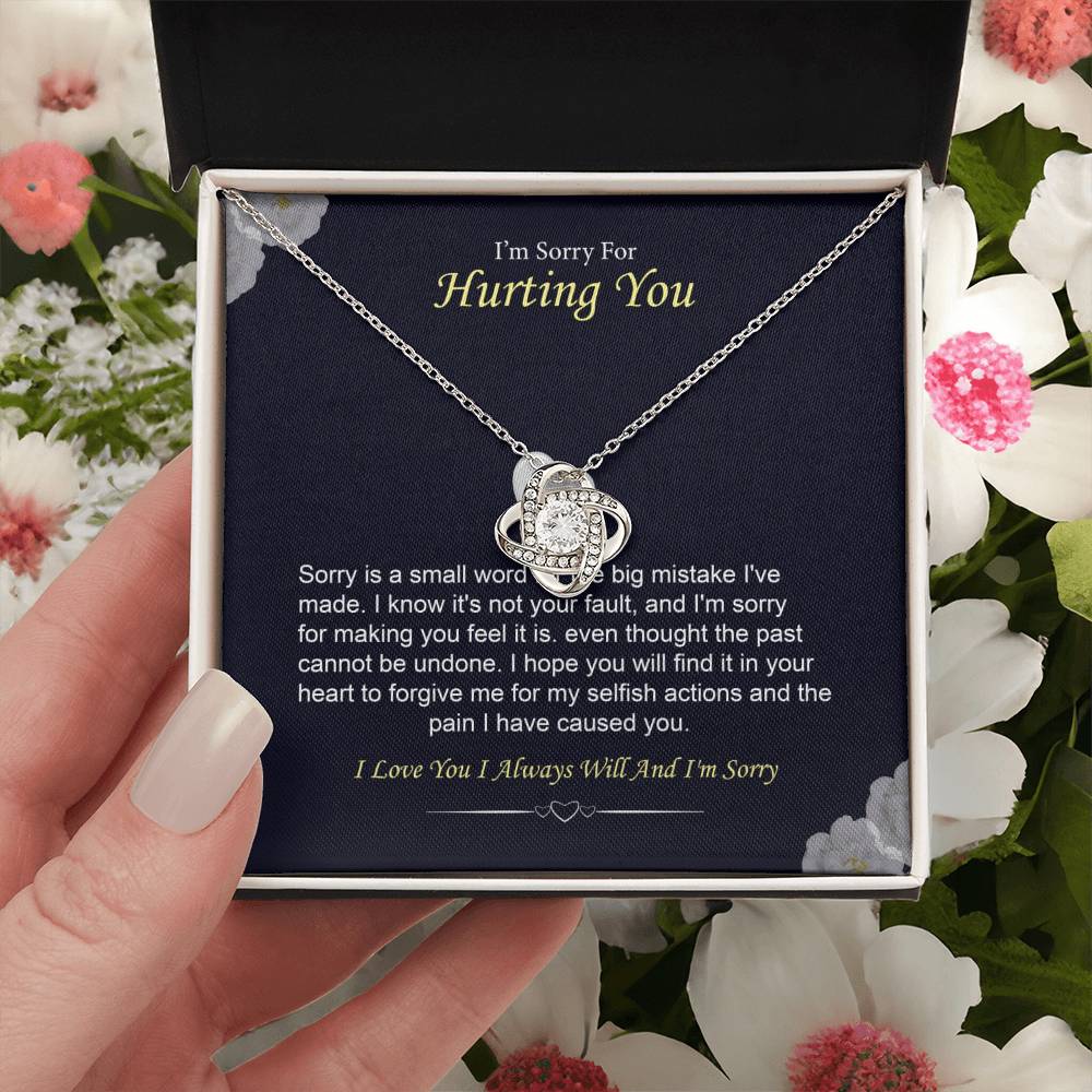 I'm Sorry Necklace Gift for Her Forgiveness With Message Card