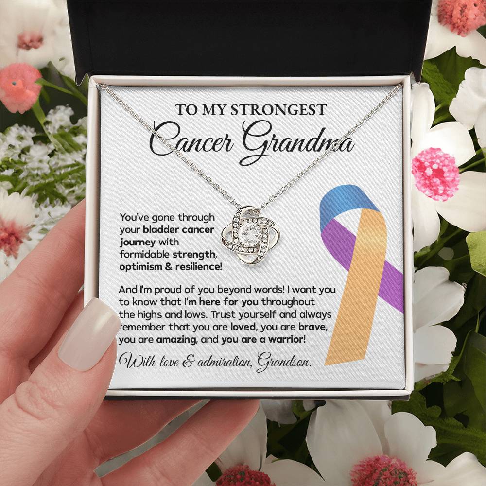 Bladder Cancer Grandma Gift from Grandson – Message Card