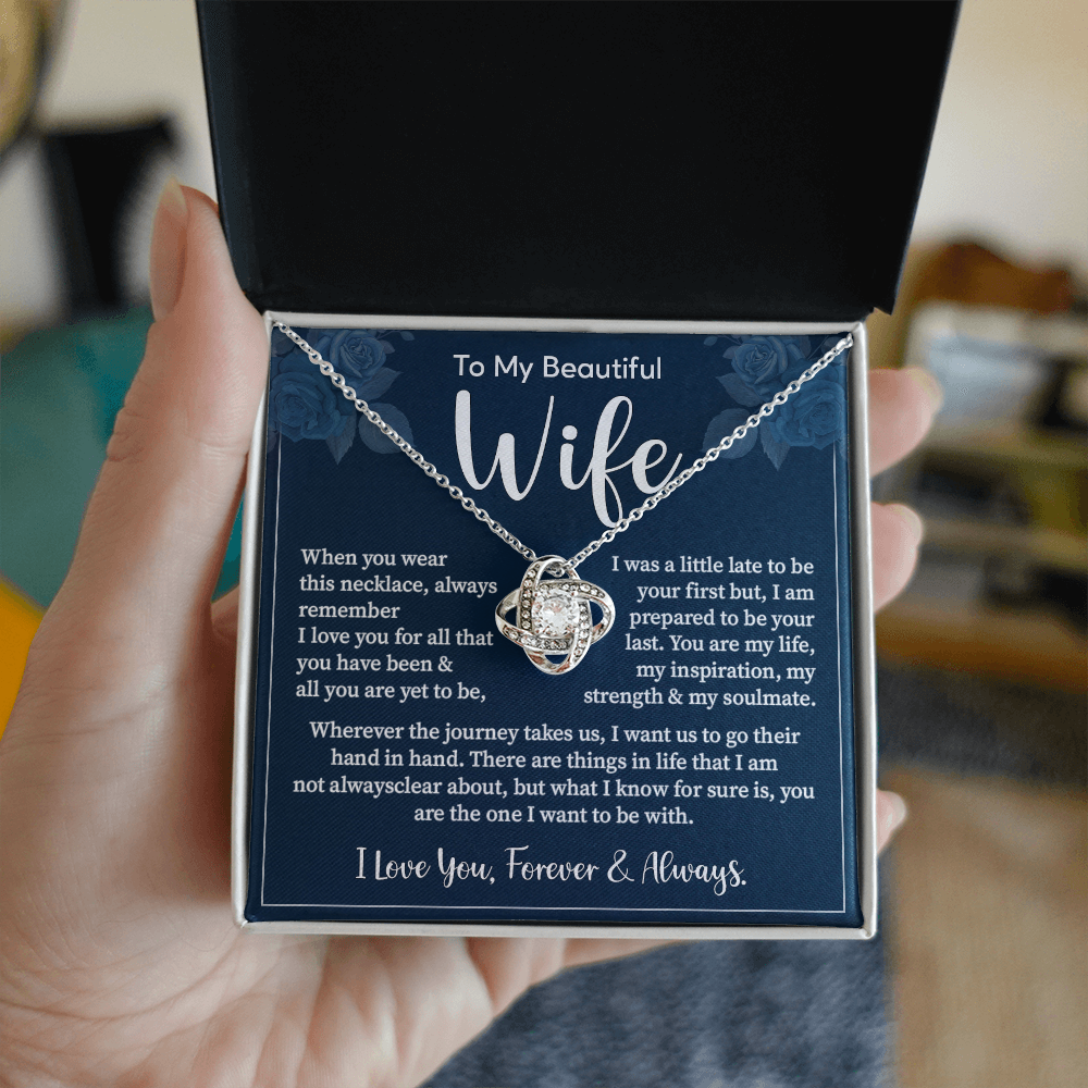 Gift for Wife from Husband – heartfelt Note with Jewelry