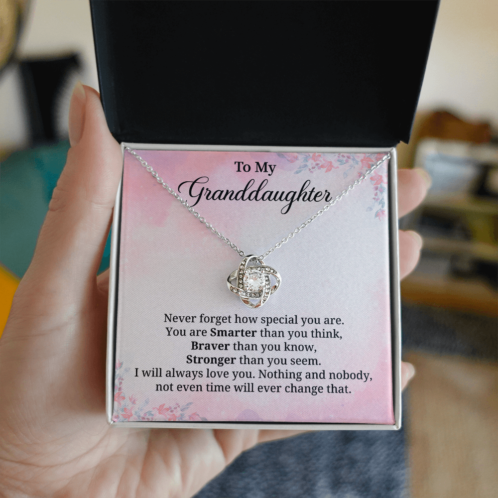 Granddaughter Necklace Gift With Empowering Message