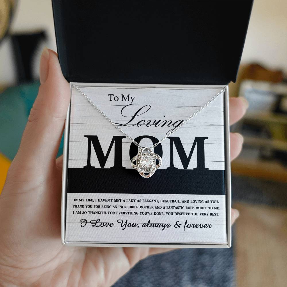 Mom Necklace Gift with Message Card – Love That Protects Always