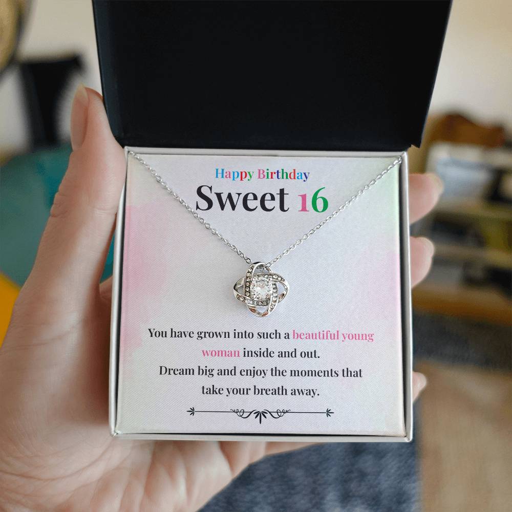 Beautiful Young Woman 16th Gift Necklace