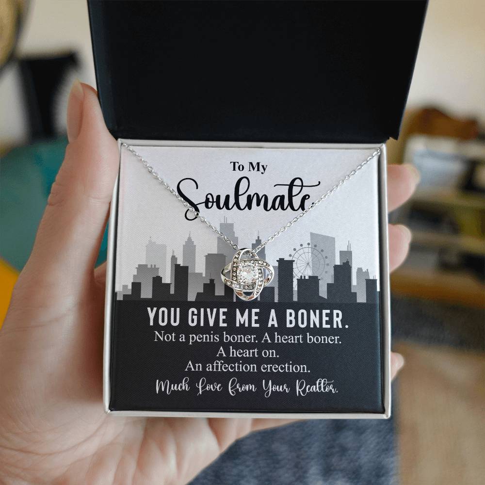 Funny Soulmate Necklace Gift from Realtor – Gift Box