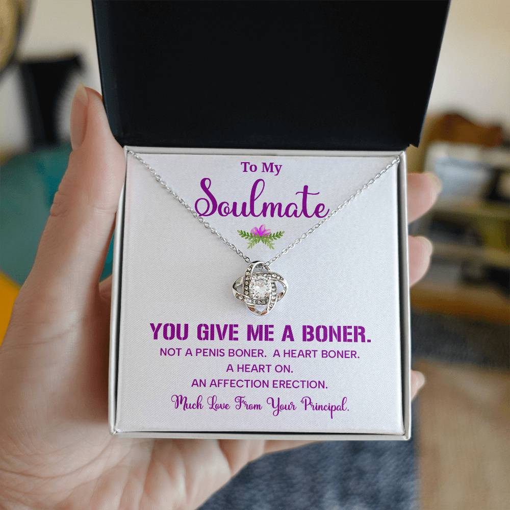 Funny Soulmate Necklace Gift from Principal – Gift Box