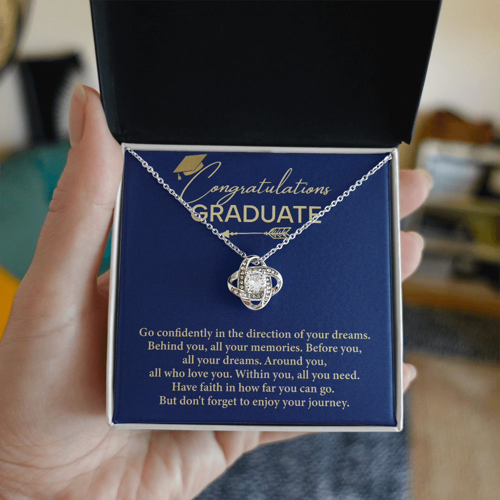 Graduation Necklace Gift For Women With Message Card