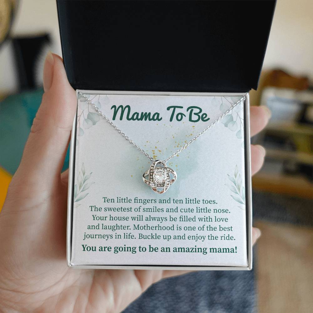 Mama To Be Ten Little Fingers And Ten Little Toes, Christmas Jewelry Gift For New Mom.