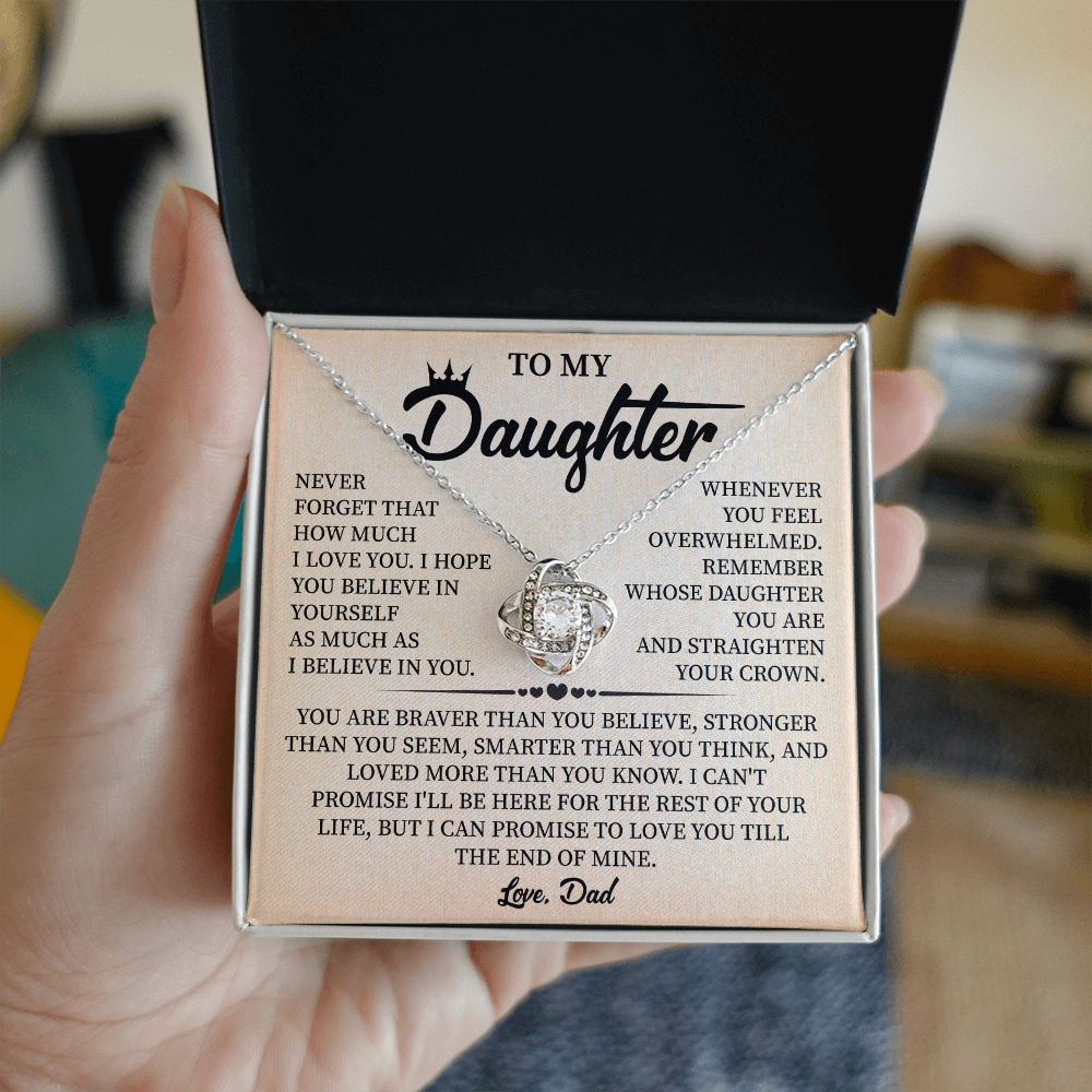 Gift for Daughter From Dad With Message Insert