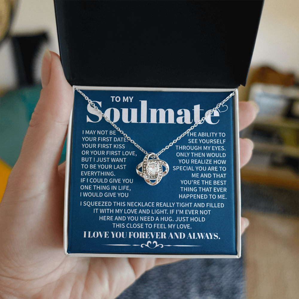 Soulmate Necklace Gift With Deep Loving Message Card