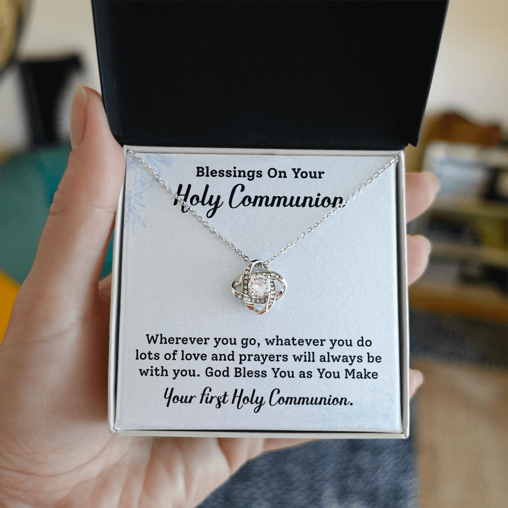 Blessing On Your Holy Communion Necklace Gift.
