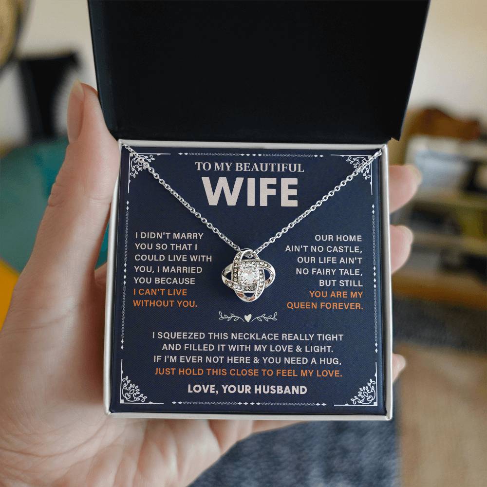 Wife Necklace Gift – Love Message from Husband
