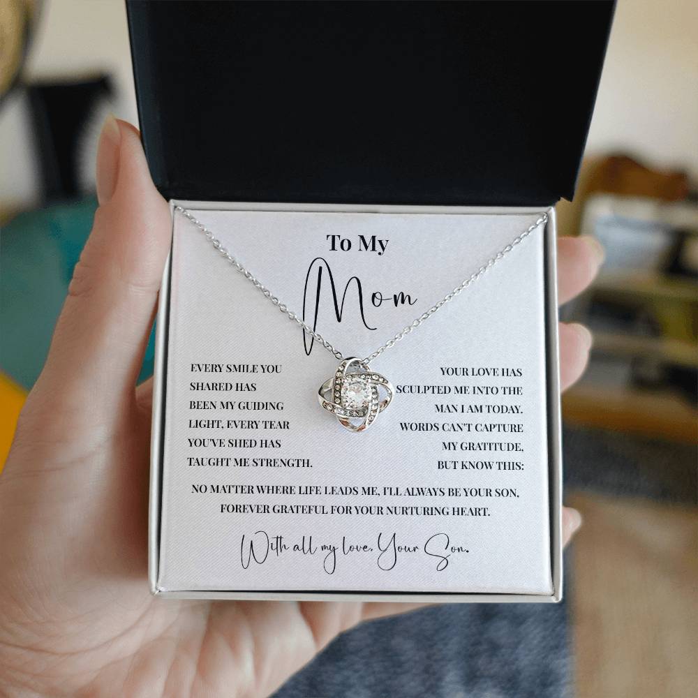 Meaningful Necklace for Mom from Son with Message Card