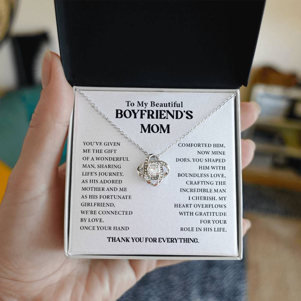 To My Beautiful Boyfriend's Mom Beautiful Boyfriend’s Mom Necklace Gift Necklace From Girlfriend To Boyfriend’s Mom Thoughtful Gift For Boyfriend’s Mom Unique Gift For Boyfriend’s Mom Meaningful Gift For Boyfriend’s Mom