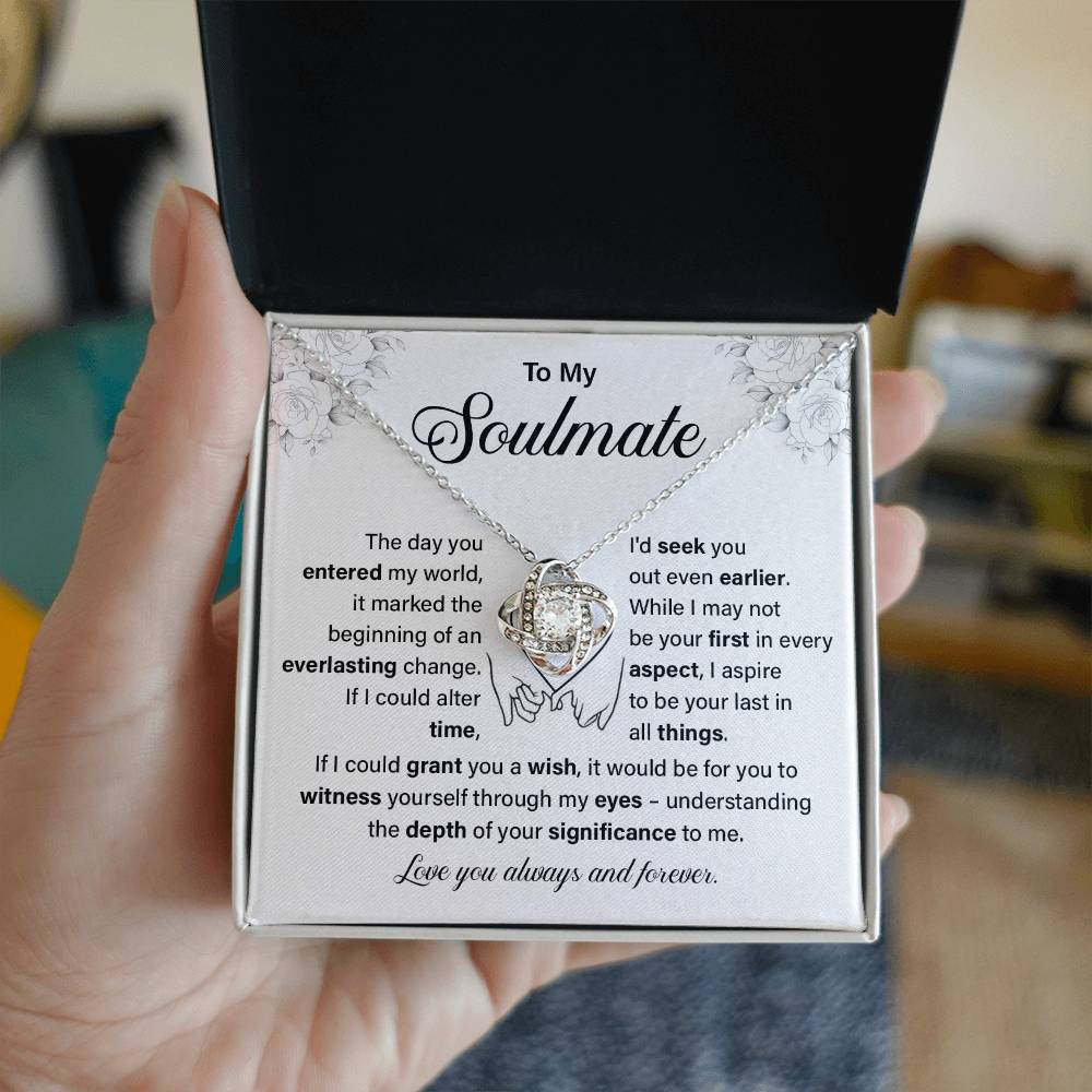 To My Soulmate Necklace Gift – Love You Forever