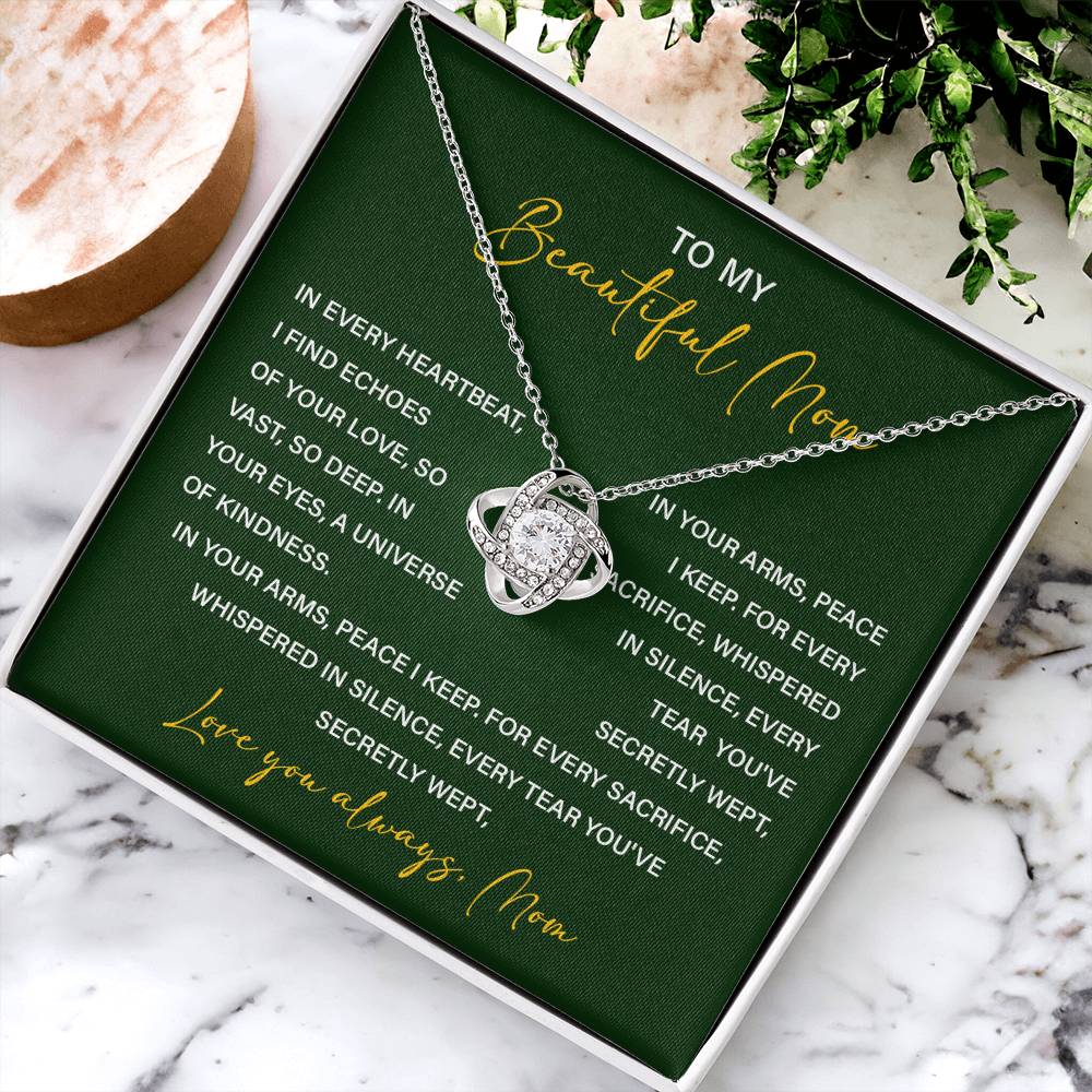 Necklace For Mom From Children With Meaningful Gift Box