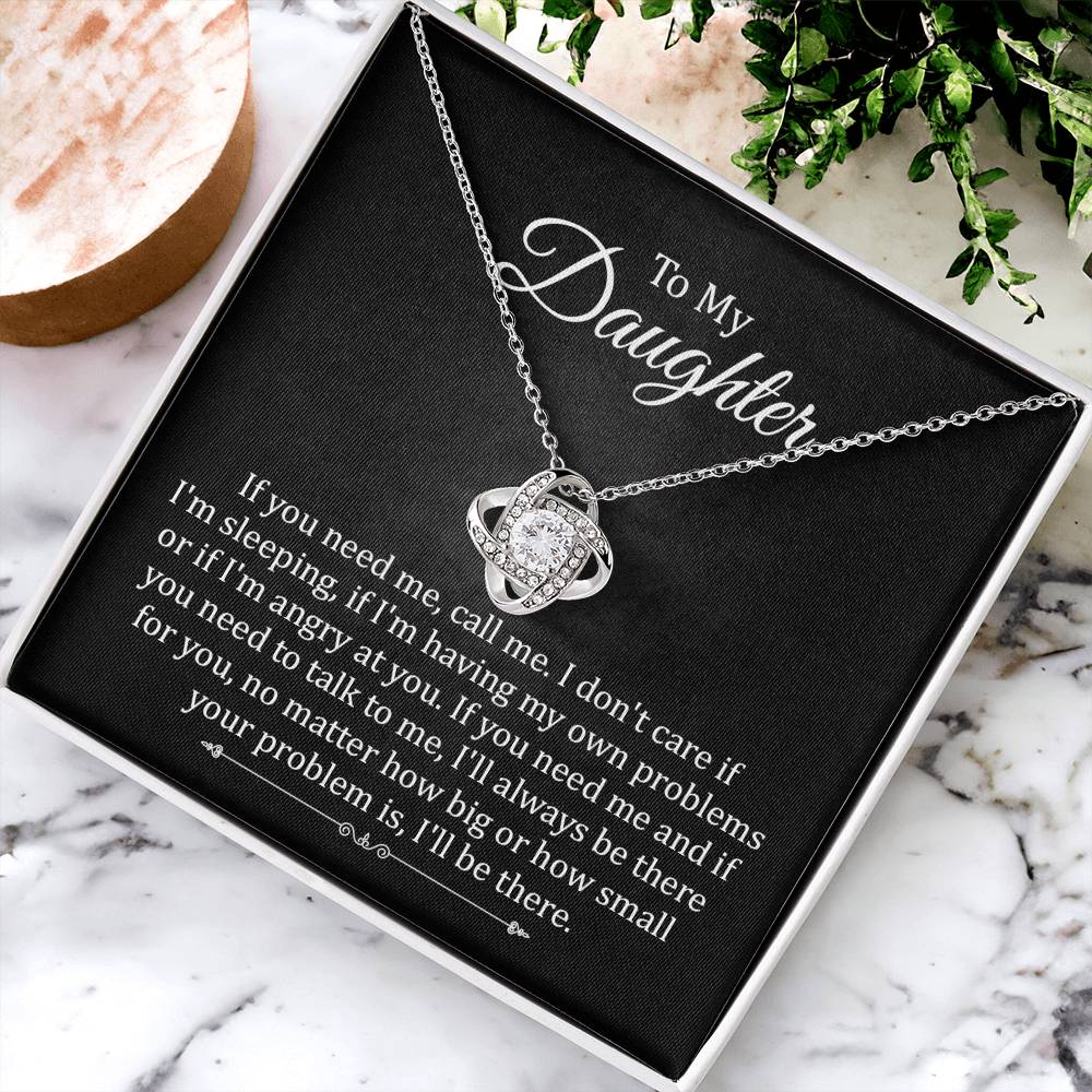 Daughter Necklace with I'll Be There Always Message