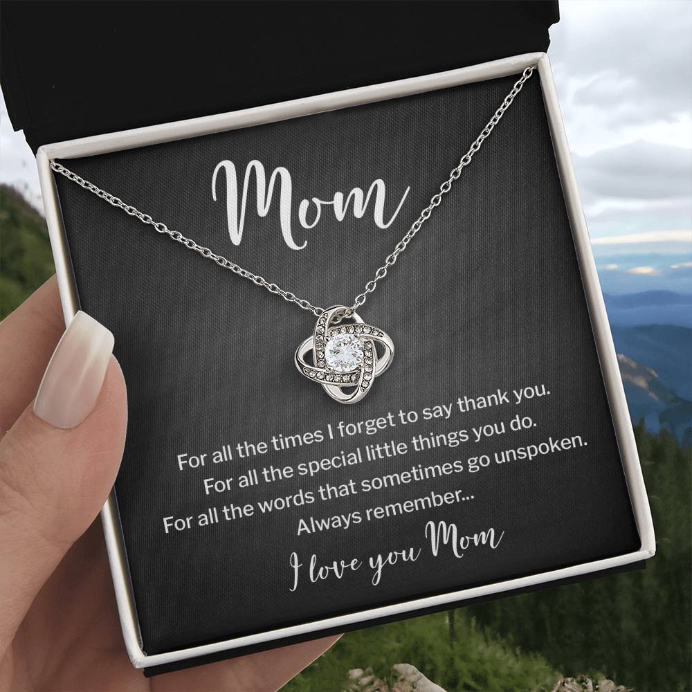 Necklace for Mom With Heartfelt Message & Elegant Box