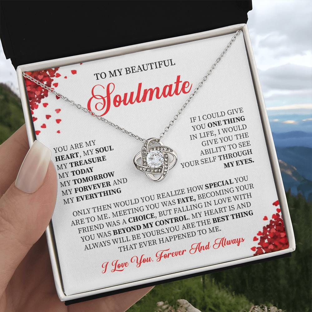 Soulmate Necklace Gift for Her with Gift Box