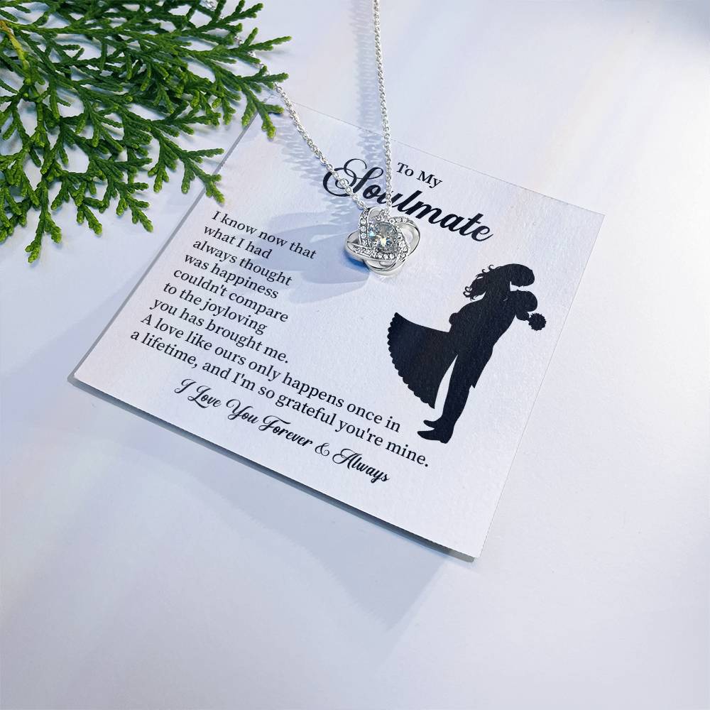 Soulmate Necklace – Gift for Wife or Girlfriend with Romantic Message