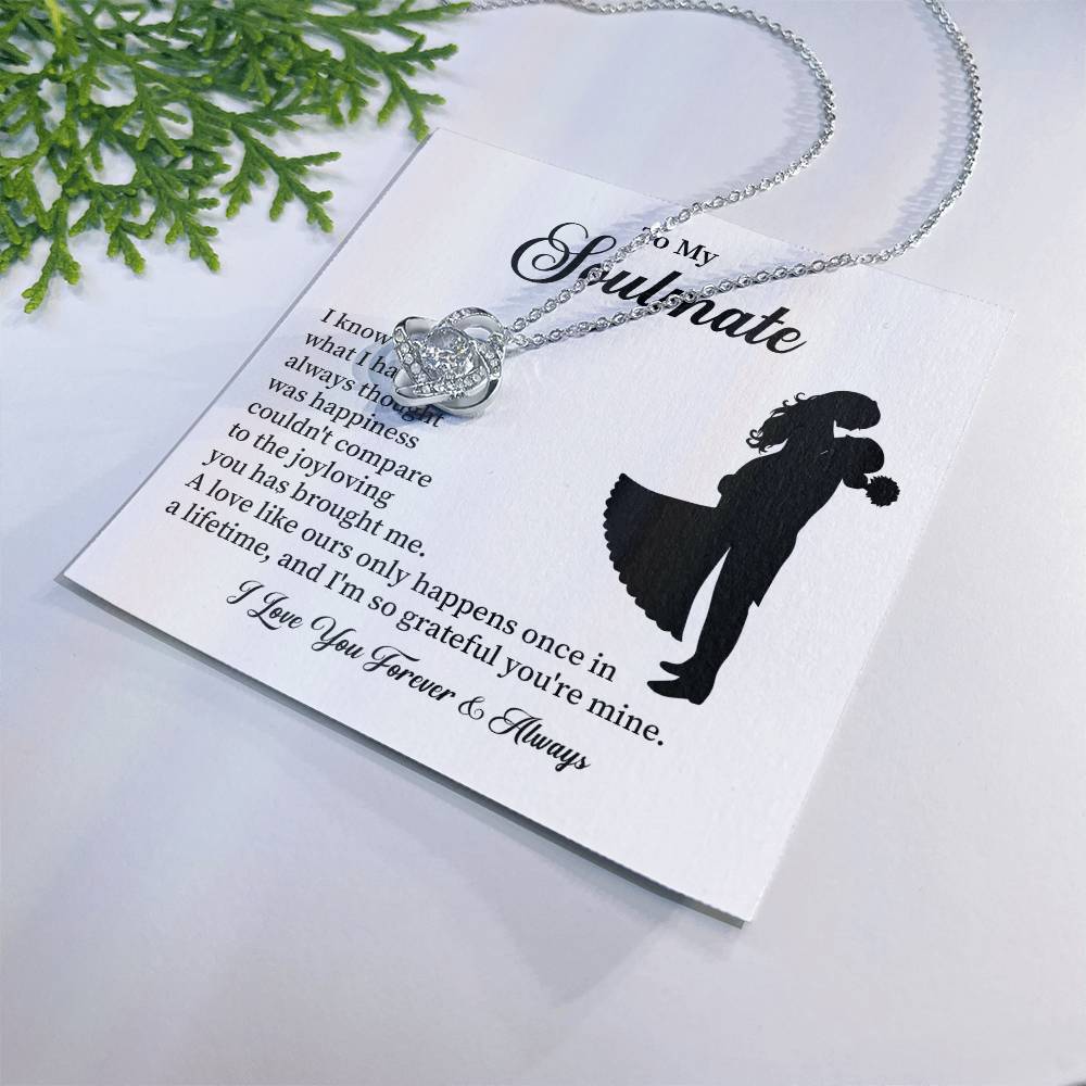 Soulmate Necklace – Gift for Wife or Girlfriend with Romantic Message