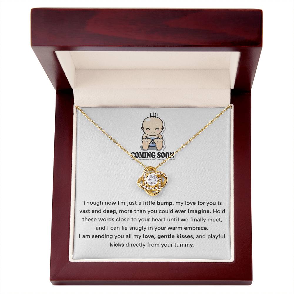 Baby Bump to Mom Necklace – Pregnancy Gift from Unborn Child