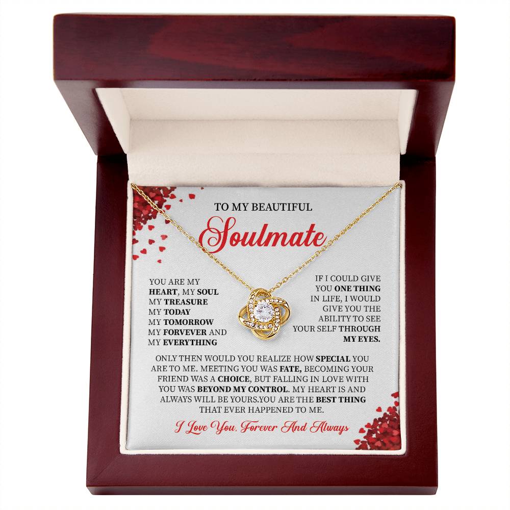 Soulmate Necklace Gift for Her with Gift Box